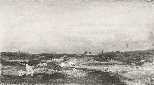 Tina Blau, Haslau, 1872, Öl auf Leinwand, unbekannter Verbleib