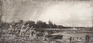 Tina Blau, Regen und Sonnenschein, 1870, Öl, unbekannter Verbleib