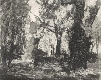 Tina Blau, Sommer im Prater, 1890, Öl auf Holz, 20,7 × 29,6 cm, Privatbesitz, Courtesy Auktions ...