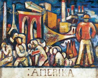 Alfred Wickenburg, Amerika, 1920, Öl auf Leinwand, 120 × 153 cm, Privatbesitz