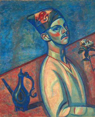 Alfred Wickenburg, Selbstbildnis in persischer Tracht, 1920, Öl auf Leinwand, 81 × 67 cm, LENTO ...