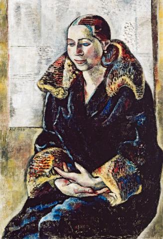 Alfred Wickenburg, Porträt einer Tänzerin, 1930, Öl auf Leinwand, 112,5 × 75,5 cm, Leopold Priv ...