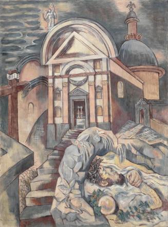 Alfred Wickenburg, Karfreitag, 1937, Öl auf Leinwand, 146 × 109 cm, Neue Galerie Graz, Universa ...