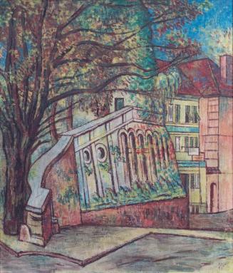 Alfred Wickenburg, Paulustorrampe I, 1941, Öl auf Leinwand, 71 × 61 cm, Privatbesitz, Wien