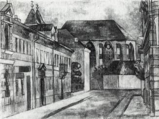 Alfred Wickenburg, Leechkirche, 1941, Öl auf Leinwand, 47 × 58,5 cm, Verbleib unbekannt