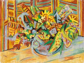 Alfred Wickenburg, Blumenstillleben, 1950, Öl auf Leinwand, 50 × 65,5 cm, Neue Galerie Graz Uni ...