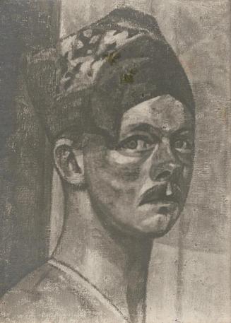 Alfred Wickenburg, Selbstporträt, 1920, Öl auf Leinwand, Verbleib unbekannt