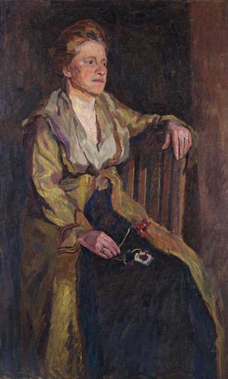 Alfred Wickenburg, Damenbildnis, 1910, Öl auf Leinwand, 120 x 75,5 cm, Leihgabe aus Privatbesit ...