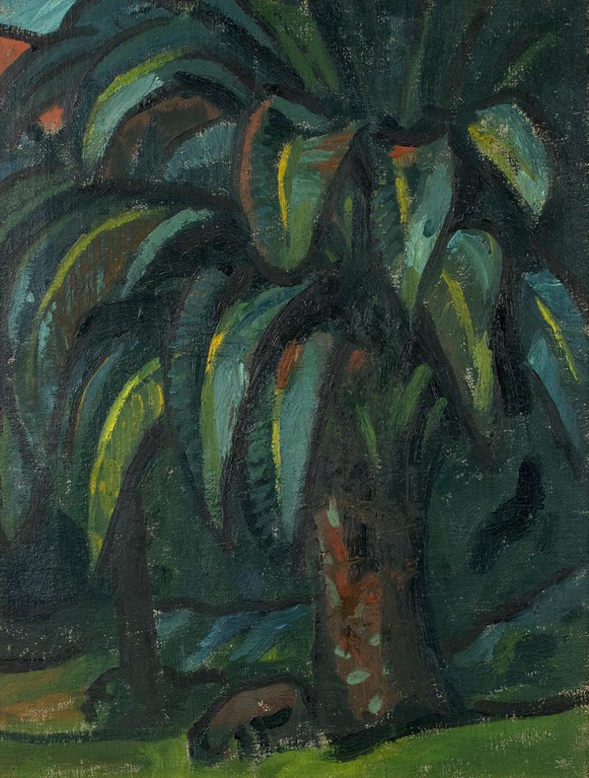 Alfred Wickenburg, Palme, 1922, Öl auf Leinwand, 51,7 x 39,5 cm, Privatbesitz, Belvedere, Wien, ...