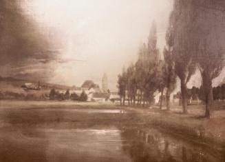 Tina Blau, Perchtoldsdorf, 1897, Öl auf Leinwand, 54 × 72 cm, Privatbesitz, New York