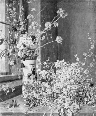 Tina Blau, Feldblumen, um 1890, Öl, unbekannter Verbleib