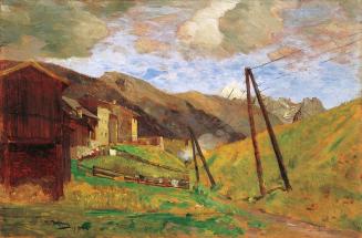 Tina Blau, St. Anton am Arlberg, 1902, Öl auf Holz, 23,7 × 36 cm, Privatbesitz, Courtesy Kunsth ...