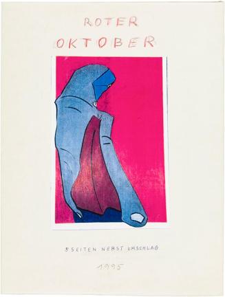 Kurt Hüpfner, Konvolut "Roter Oktober" (5 Blätter), 1995, Fotokopien, teilweise mit Bleistift b ...