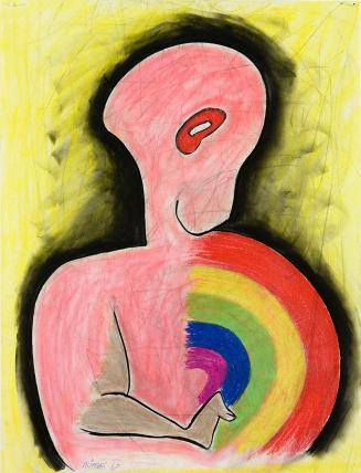 Kurt Hüpfner, Ohne Titel, 1968, Kohle, Pastell und Farbstift auf Papier, 70,3 × 53,5 cm, Privat ...