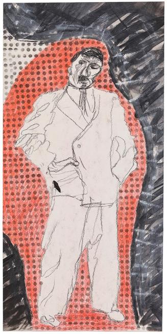 Kurt Hüpfner, Kinoreklame, 1968, Acrylfarbe und Kreide auf Papier, 47 × 23 cm, Privatbesitz, Wi ...
