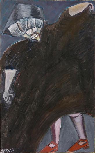 Kurt Hüpfner, Böse Mutter, 1996, Acryl auf Leinwand, 68 × 42 cm, Privatbesitz, Wien