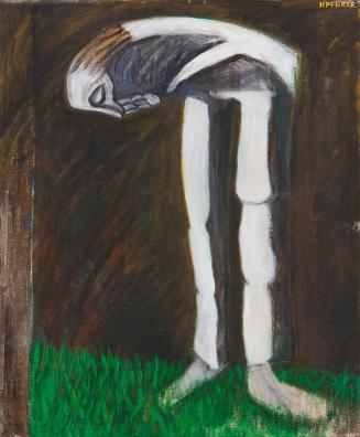 Kurt Hüpfner, Patient, 1991, Acryl auf Leinwand, 60,5 × 50 cm, Privatbesitz, Wien