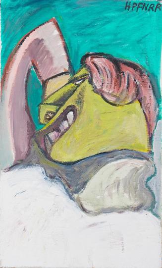 Kurt Hüpfner, Junger Mann, 1997, Acryl auf Leinwand, 50 × 30 cm, Privatbesitz, Wien