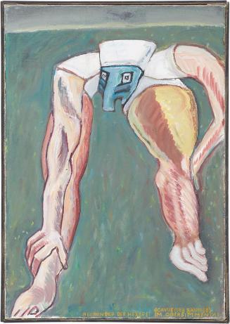 Kurt Hüpfner, Scavus (Der Räudige), um 2000, Acryl auf Leinwand, 53 × 37 cm, Privatbesitz, Wien