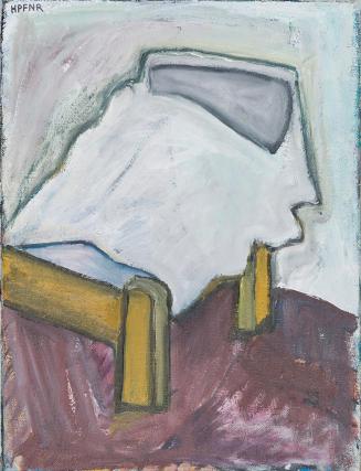 Kurt Hüpfner, Bett, 1999, Acryl auf Leinwand, 40 × 30 cm, Privatbesitz, Wien