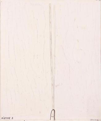 Kurt Hüpfner, Rieche 3, 1973, Bleistift und Filzstift auf Papier, 57,5 × 48 cm, Privatbesitz, W ...