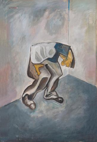 Kurt Hüpfner, Unterführung, 1993, Acryl auf Leinwand, 75,3 × 51,2 cm, Privatbesitz, Wien